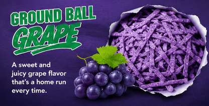 Big League Chew Ground Ball Grape Chewing Gum Bags 2.12 oz