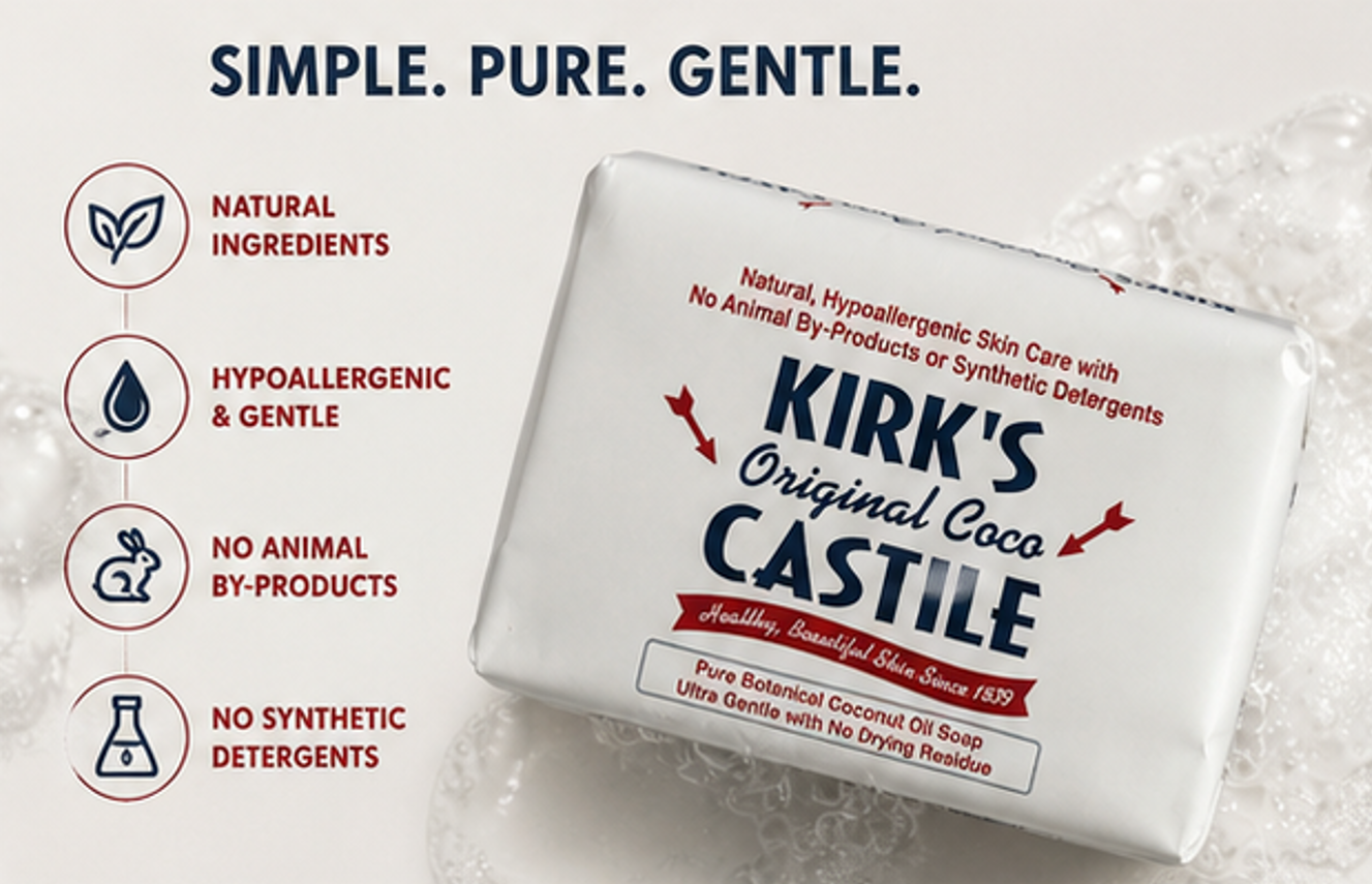 Kirk's Original Coco Castile Bar Soap 4 oz