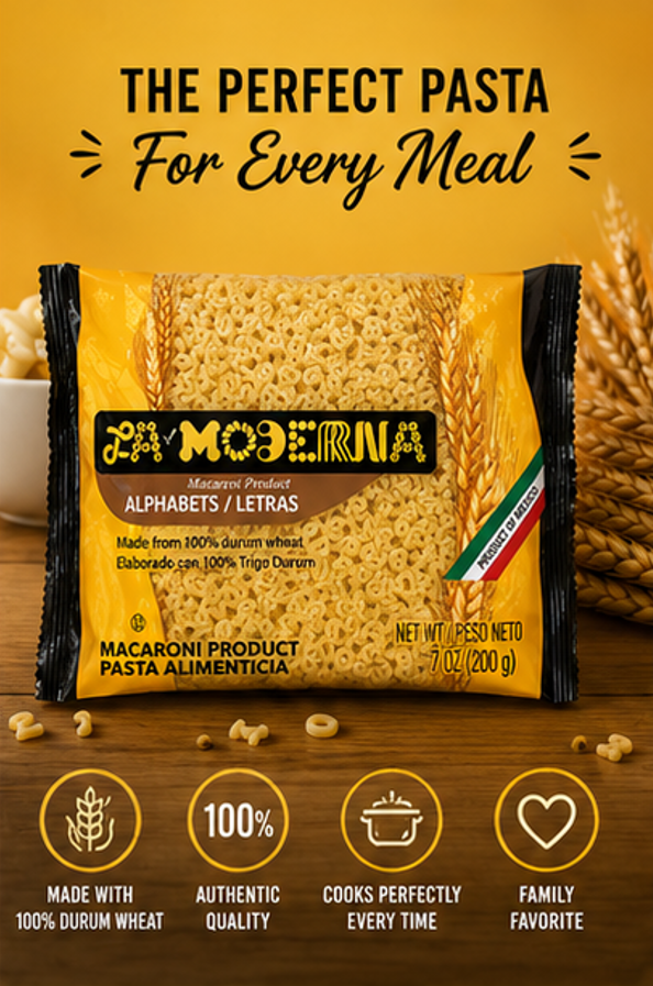 La Moderna Alphabets Pasta Alfabeto Pasta 7.05 oz (Pack of 3)