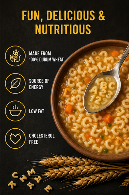 La Moderna Alphabets Pasta Alfabeto Pasta 7.05 oz (Pack of 3)