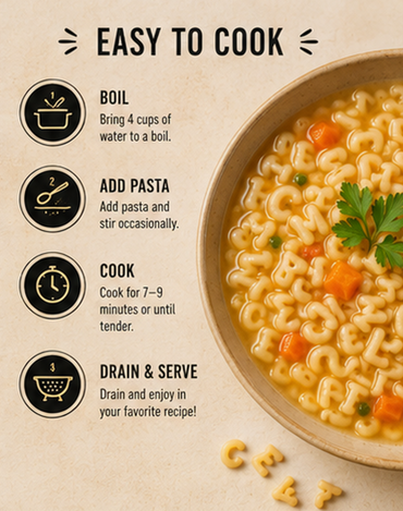 La Moderna Alphabets Pasta Alfabeto Pasta 7.05 oz (Pack of 3)