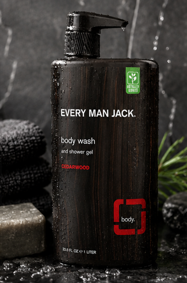 Every Man Jack Men's Body Wash Cedarwood 33.8 oz Naturally Derived Parabens-free Pthalate-free Dye-free Cruelty Free
