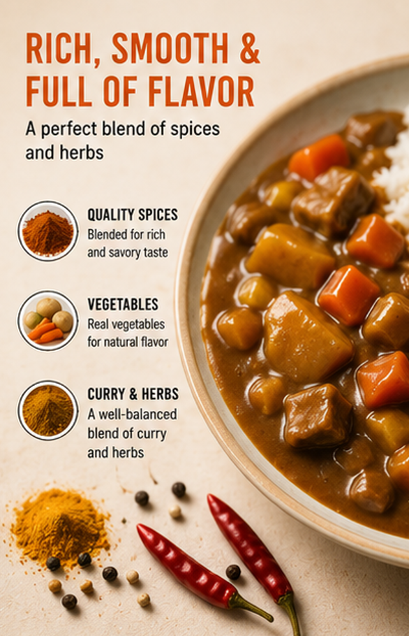 S&B Golden Curry Sauce with Vegetables Mild 8.1 oz