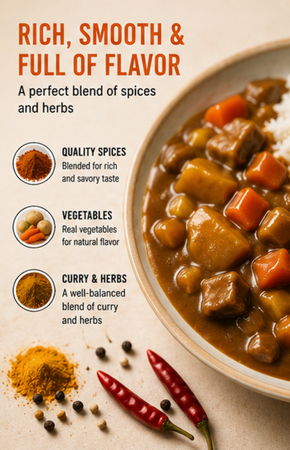 S&B Golden Curry Sauce with Vegetables Mild 8.1 oz