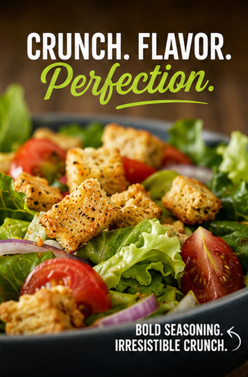 ALEIAS BEST. TASTE. EVER. Gluten Free Seasoned Croutons Crunchy Topping for Salads & Soups Dairy Free Soy Free Low Sodium No MSG Kosher 5.5 oz