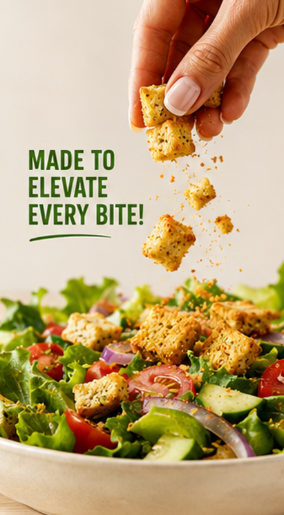 ALEIAS BEST. TASTE. EVER. Gluten Free Seasoned Croutons Crunchy Topping for Salads & Soups Dairy Free Soy Free Low Sodium No MSG Kosher 5.5 oz