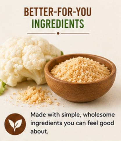 Cauli Crunch | Original Gluten Free Cauliflower Bread Crumbs  Bread-Free Breadcrumbs, Certified Gluten Free + NON-GMO, Vegan, Kosher Bread Crumbs, All Natural (Original)