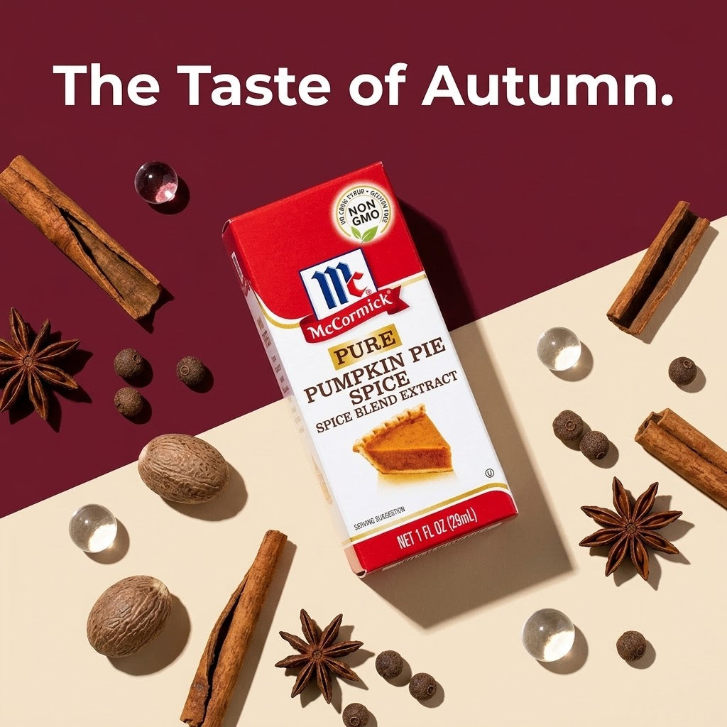 McCormick Pure Pumpkin Pie Spice Blend Extract 1 oz Bottle (Pack of 3) McCormick