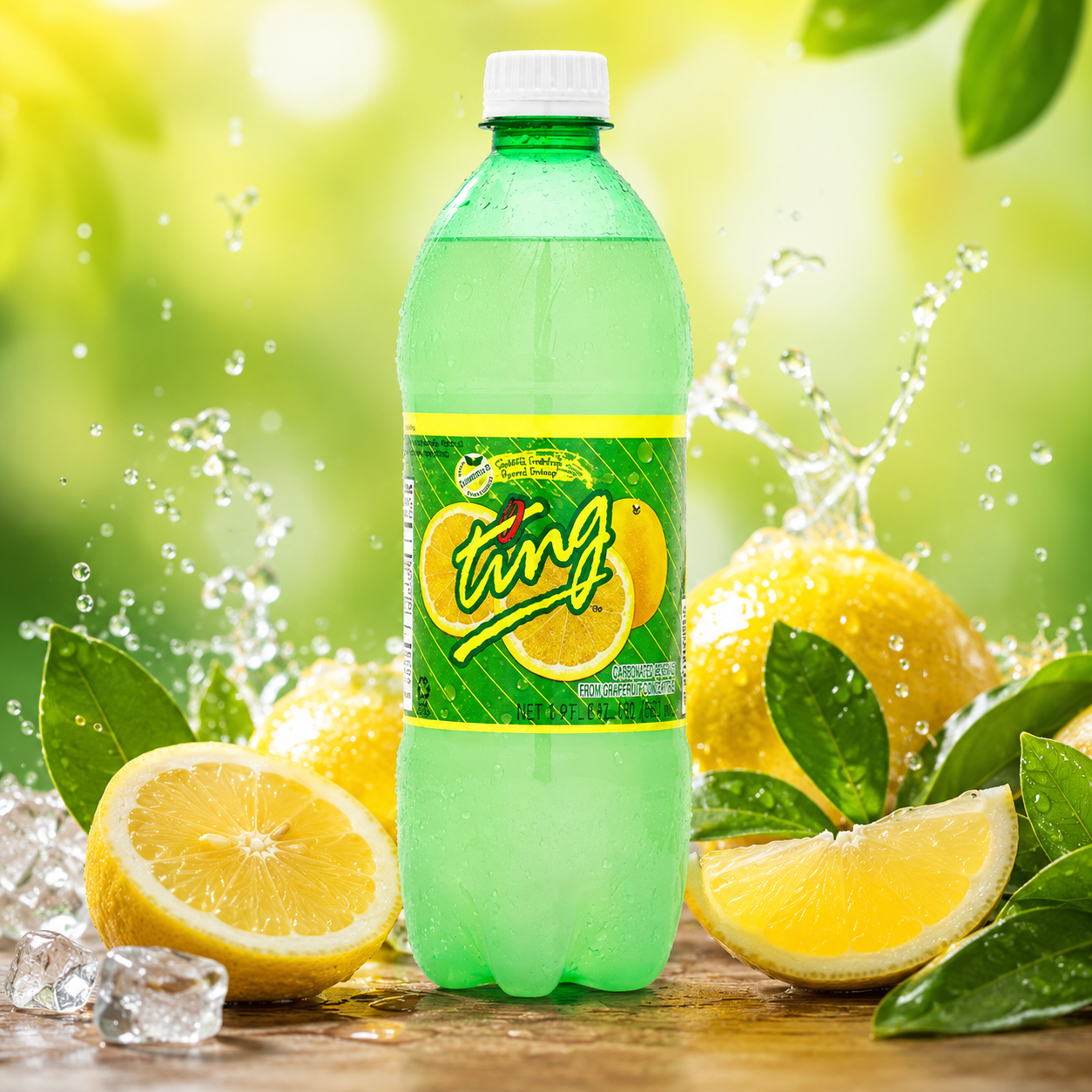 Ting Sparkling Jamaican Grapefruit Flavored Beverage Bottle Total of 200 Fl Oz 20 oz