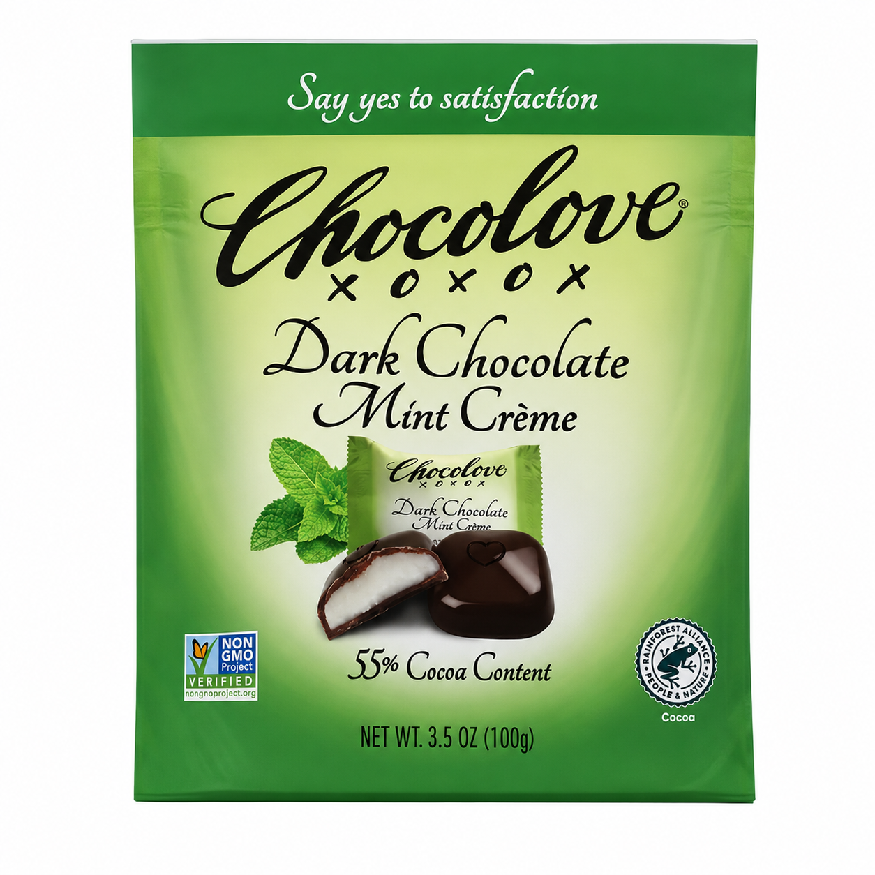 CHOCOLOVE Dark Chocolate Mint Cr?me Bites, 3.5 OZ