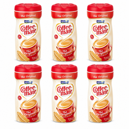 Nestle Coffee-mate Powdered Coffee Creamer Original Non-Dairy 16-Ounce Container (Pack of 6)