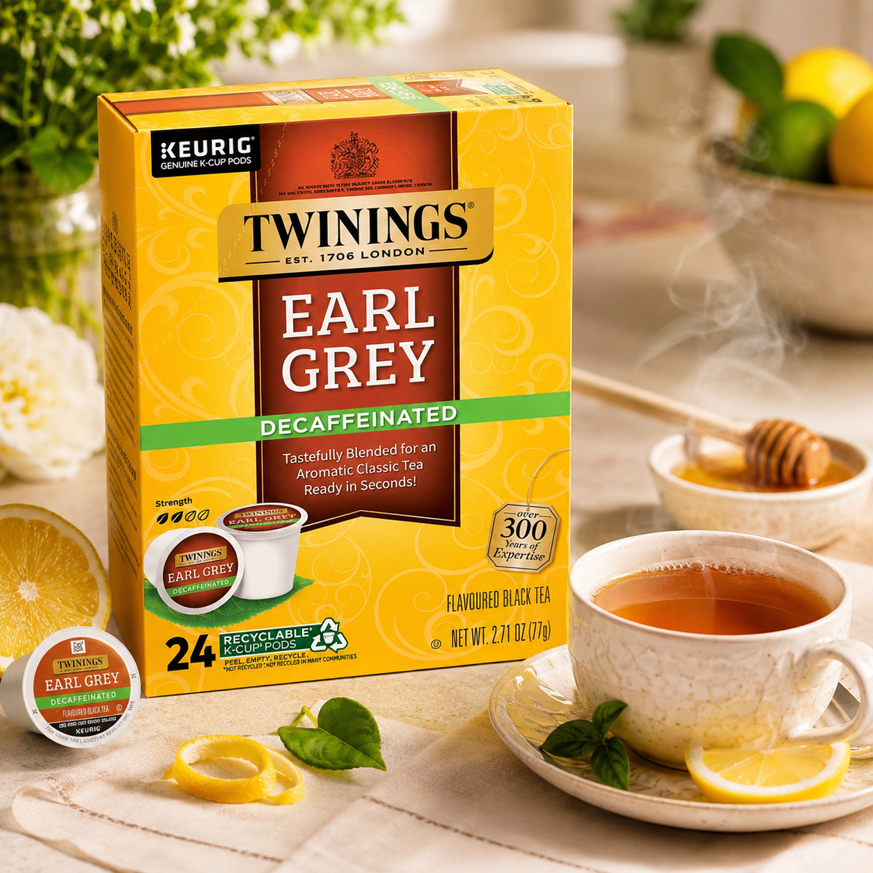 Twinings Earl Grey Decaf Tea Keurig K-Cups