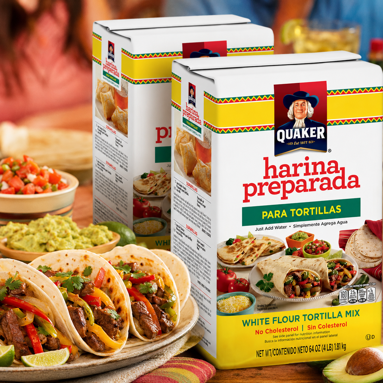 Quaker Harina Preparada para Tortillas Tortilla Flour 4 lb Bag