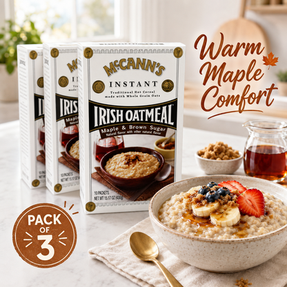 McCann's Irish Oatmeal Instant Oatmeal Maple Brown Sugar Flavor 10 ct