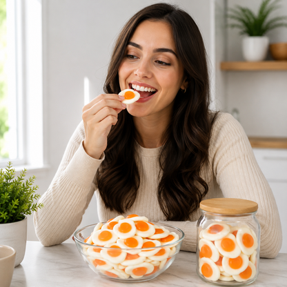 Vidal Mini Fried Eggs Gummy Candy, 2.2 Pound Bag