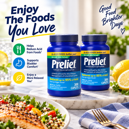 PRELIEF Acid Reducer Caplets Dietary Supplement, 300 Count (Pack of 2) Prelief