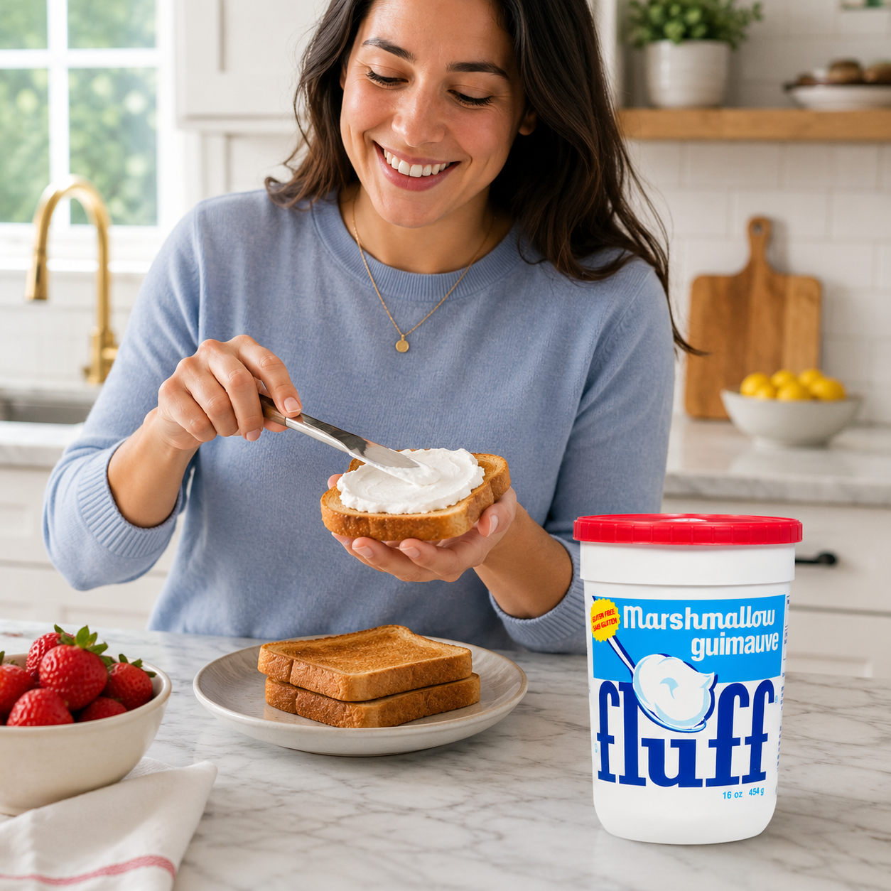 Fluff Marshmallow Spread, Classic Original Flavor, 16oz (Pack of 3)