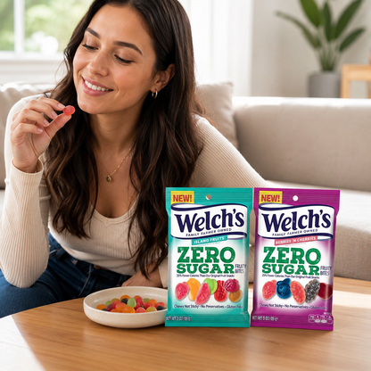 Welch's Zero Sugar Fruity Bites Variety Pack - Berries 'N Cherries & Island Fruit, 3 oz Packs