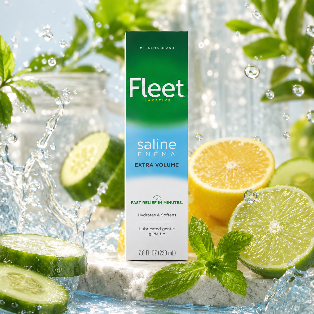 Fleet Saline Laxative Enema Multicolor 7.8 oz
