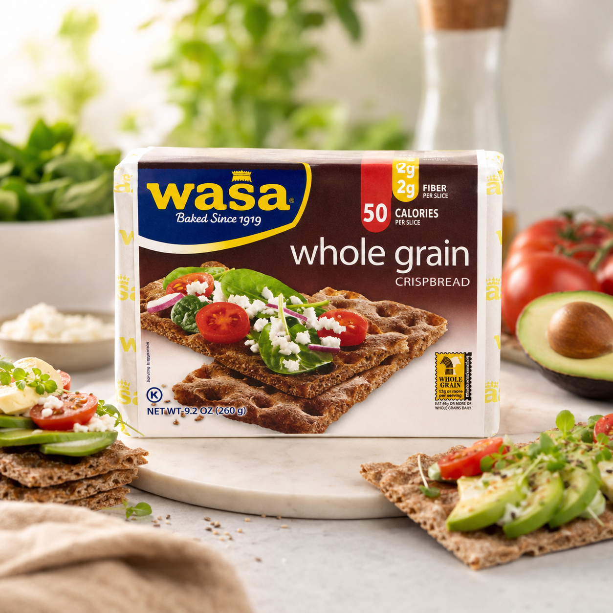 Wasa Crispbread Whole Grain Crackers 9.2 oz
