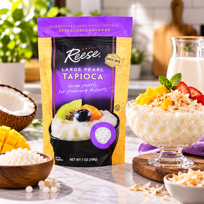 Reese Large Pearl Tapioca, 7 oz (Pack of 6) Reese