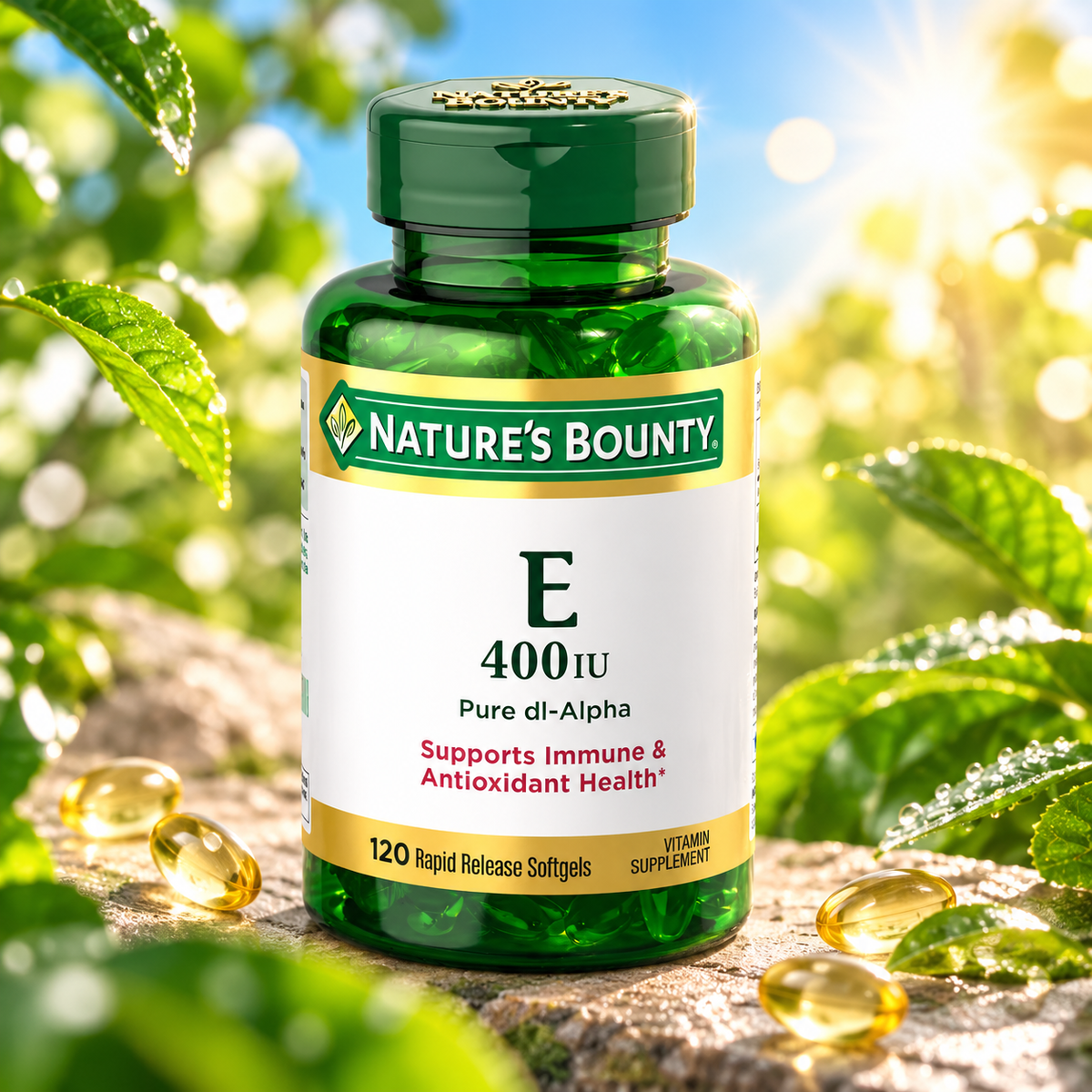 Nature’s Bounty Vitamin E 400 IU Softgels, 120 Count Nature's Bounty