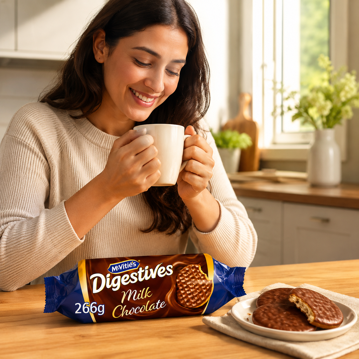 McVitie's Digestives Milk Chocolate, 266 g