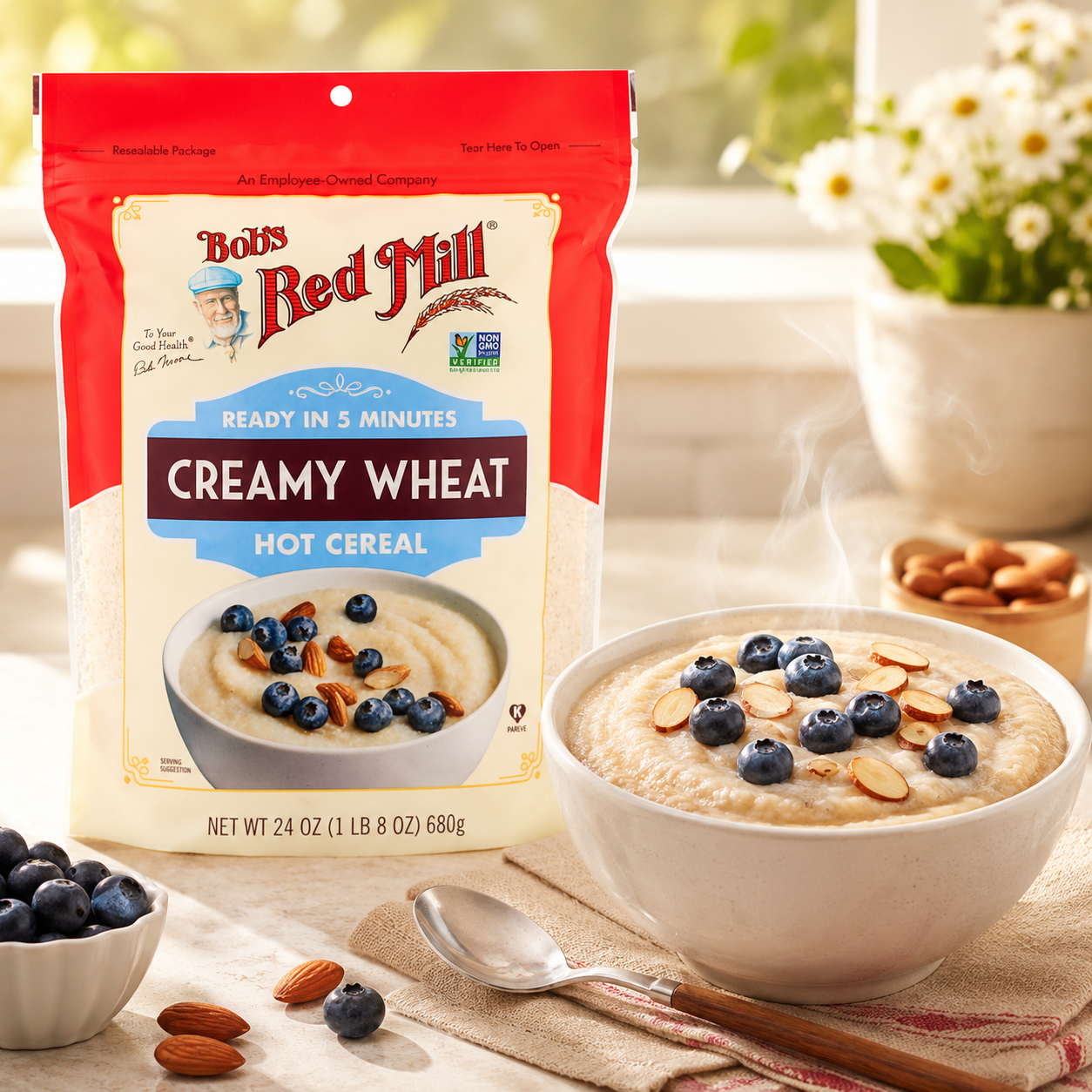 Bob's Red Mill Creamy Hot Cereal 1.5 Pound (Pack of 4)
