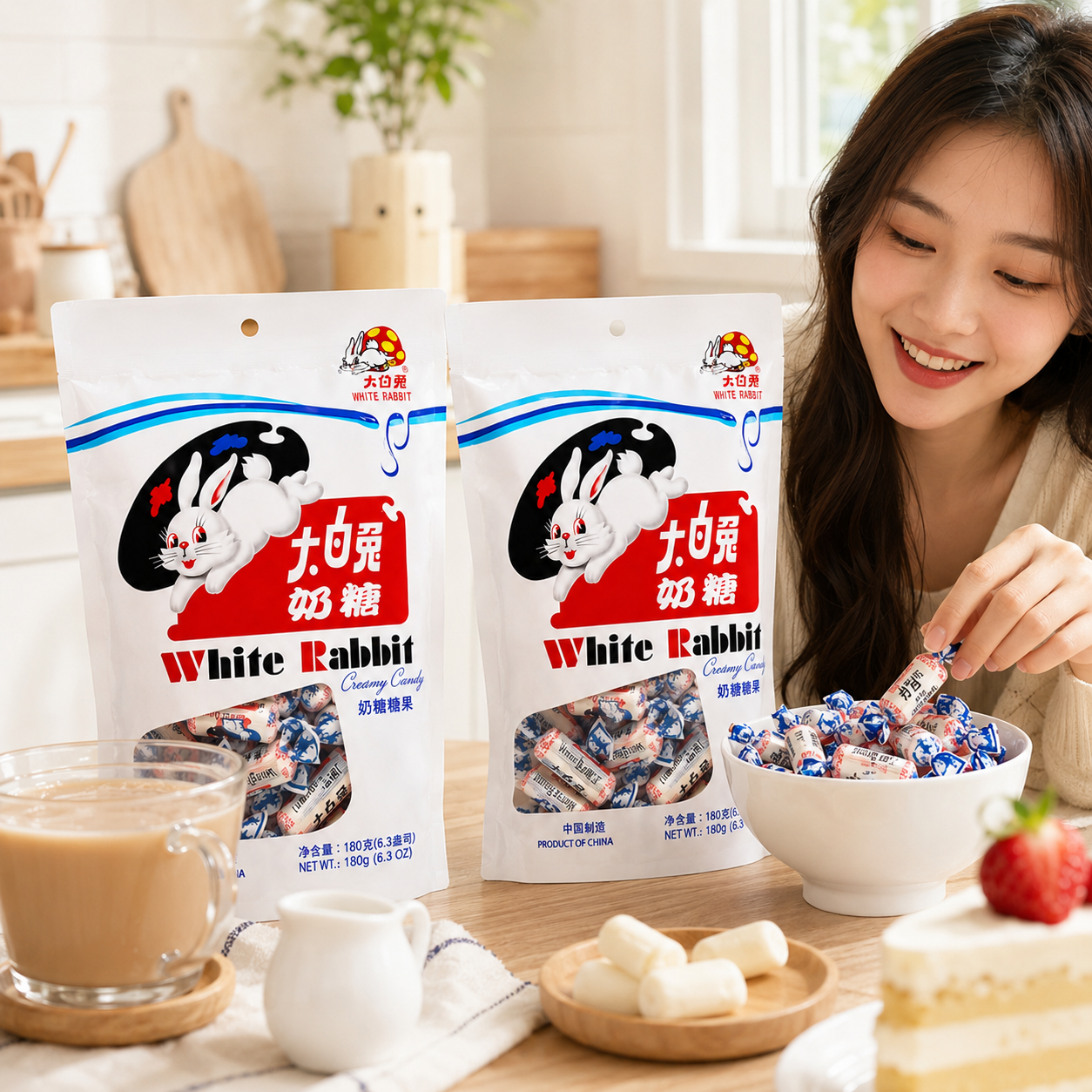 Z. Emma White Rabbit Creamy Candy 6.3 Oz (Pack of 2)