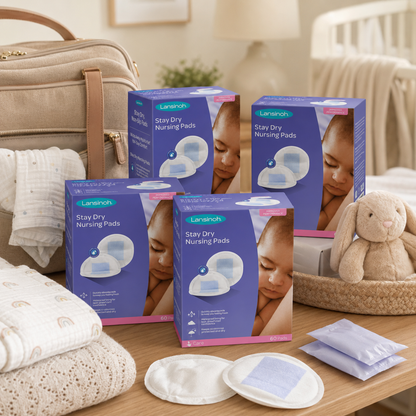 Lansinoh Nursing Pads Stay Dry 60 Each (Pack of 4)