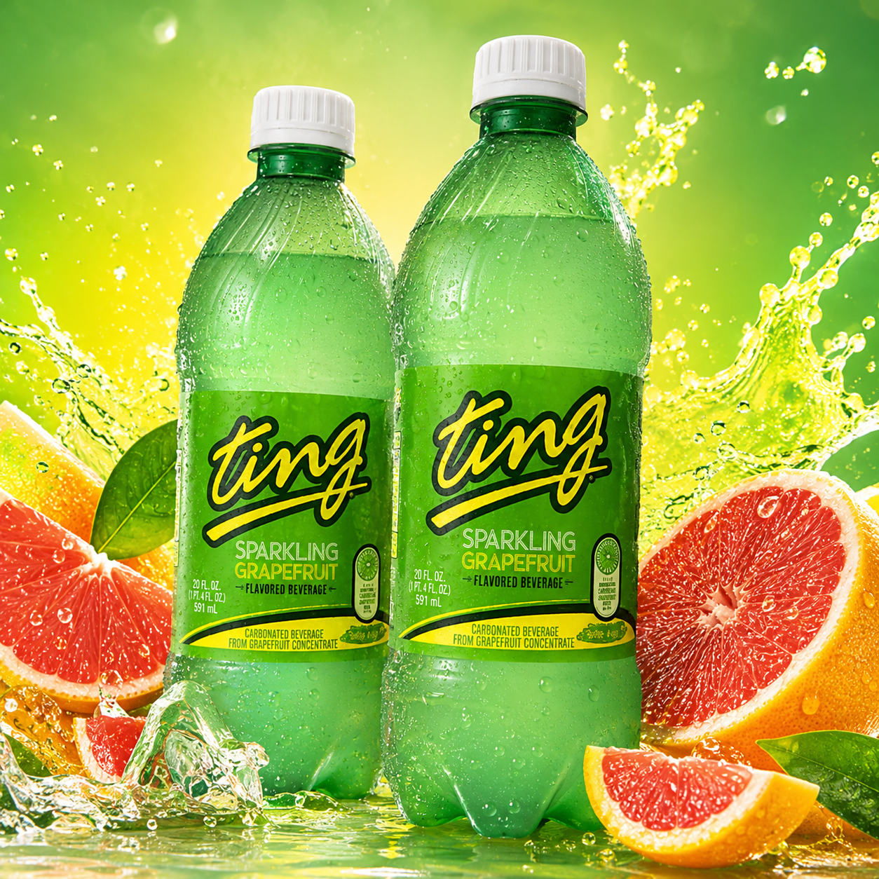 Ting Jamaican Beverage Bottles 20 fl oz