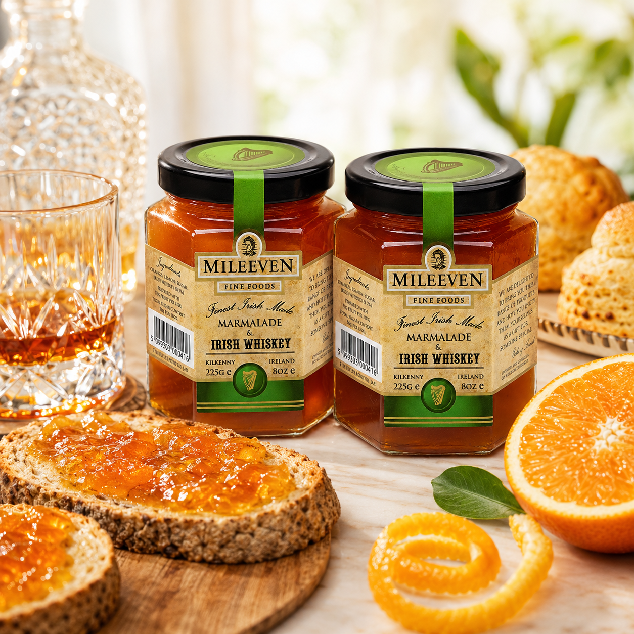 Mileeven Irish Whiskey Marmalade / 7.9 oz per Jar 7.94 oz