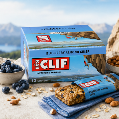 CLIF Bar Energy Bars Blueberry Crisp Flavor Protein Bars 2.4 oz