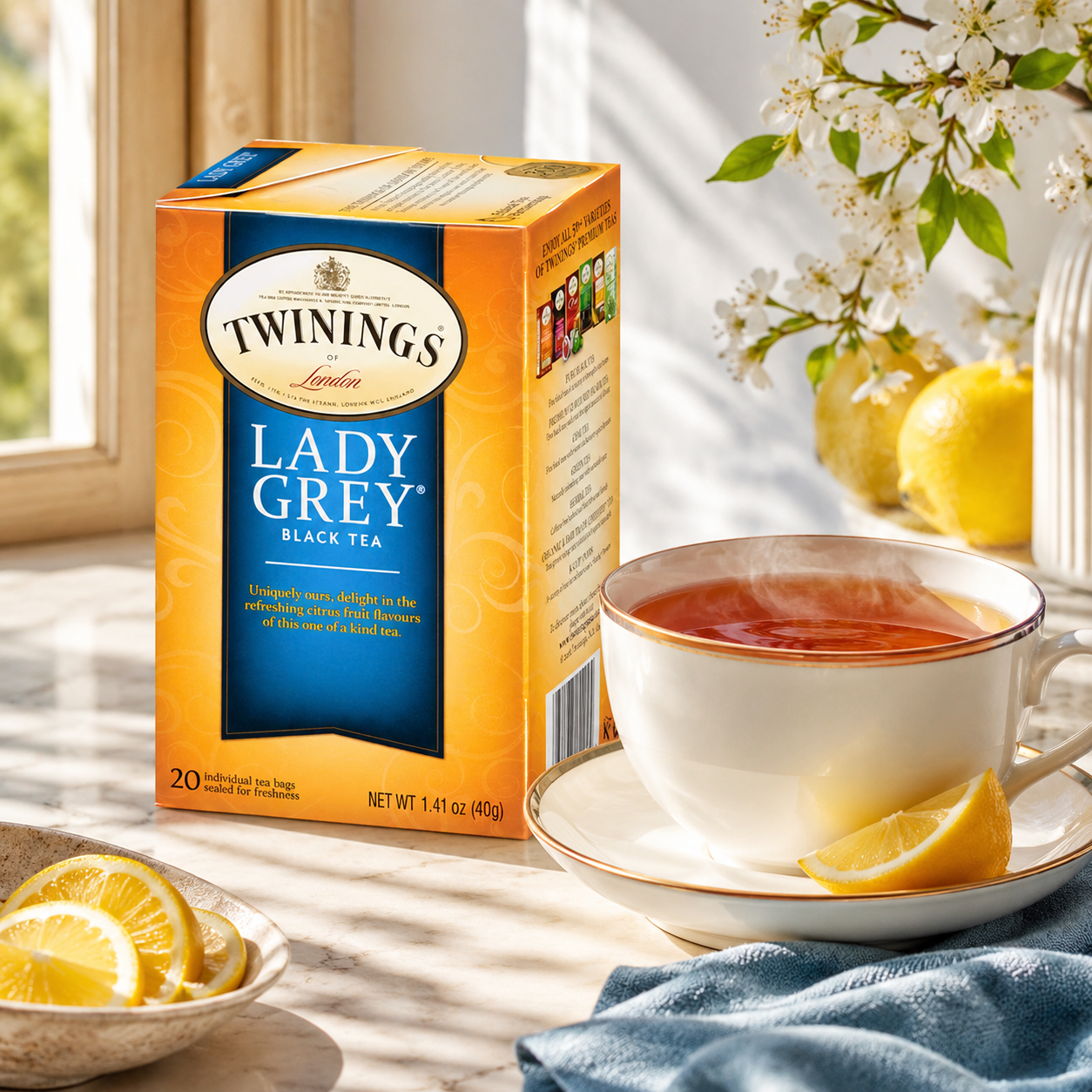 Twinings Lady Grey Black Tea 20 Tea Bags