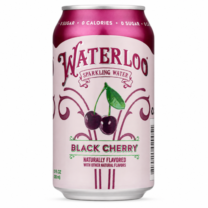 Waterloo Sparkling Water Black Cherry 12 Fl Oz
