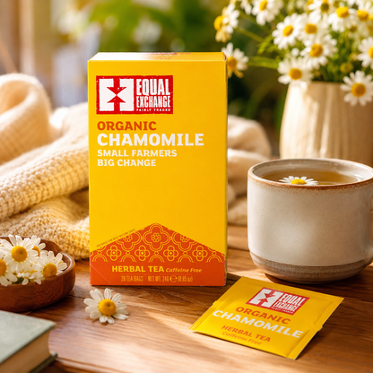 Equal Exchange Organic Herbal Tea Caffeine Free Chamomile 20 Tea Bags
