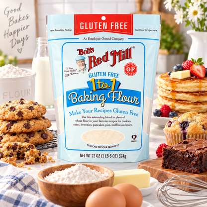 Bob's Red Mill Gluten Free 1-to-1 Baking Flour, 22 oz (623 g) Bob's Red Mill