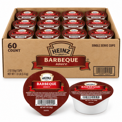 Heinz Barbecue Sauce Single Serve (60 Count, 2 oz Cups) Heinz