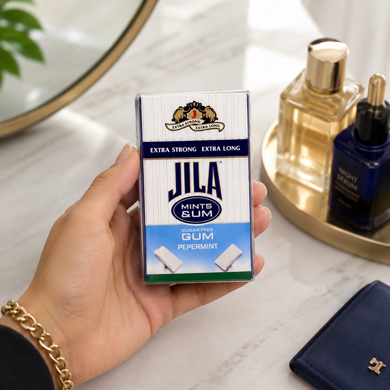 Jila Sugar Free Peppermint Gum 0.8 oz