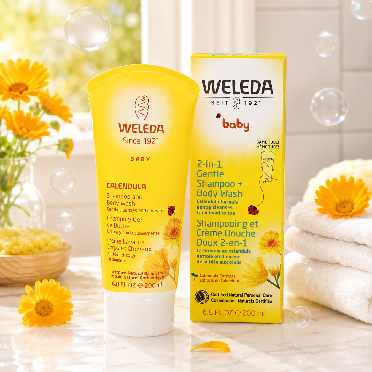 Weleda Shampoo Body Wash Calendula 6.8 OZ
