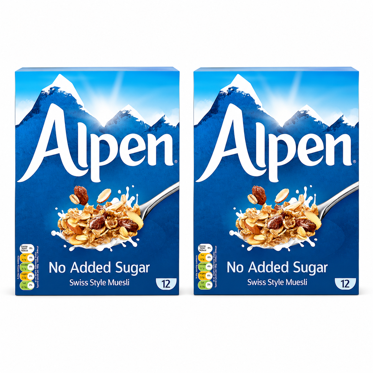 Alpen Muesli Cereal No Sugar Added 14 oz Boxes