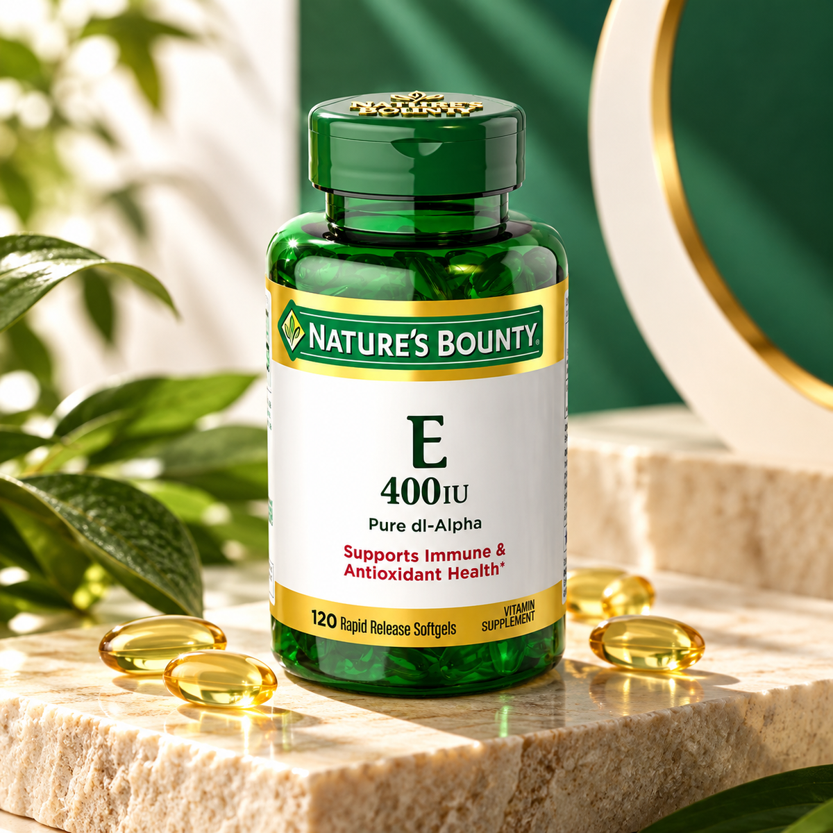 Nature’s Bounty Vitamin E 400 IU Softgels, 120 Count Nature's Bounty