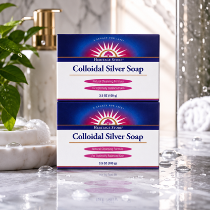 HERITAGE STORE Colloidal Silver Soap 3.5 oz Heritage Store