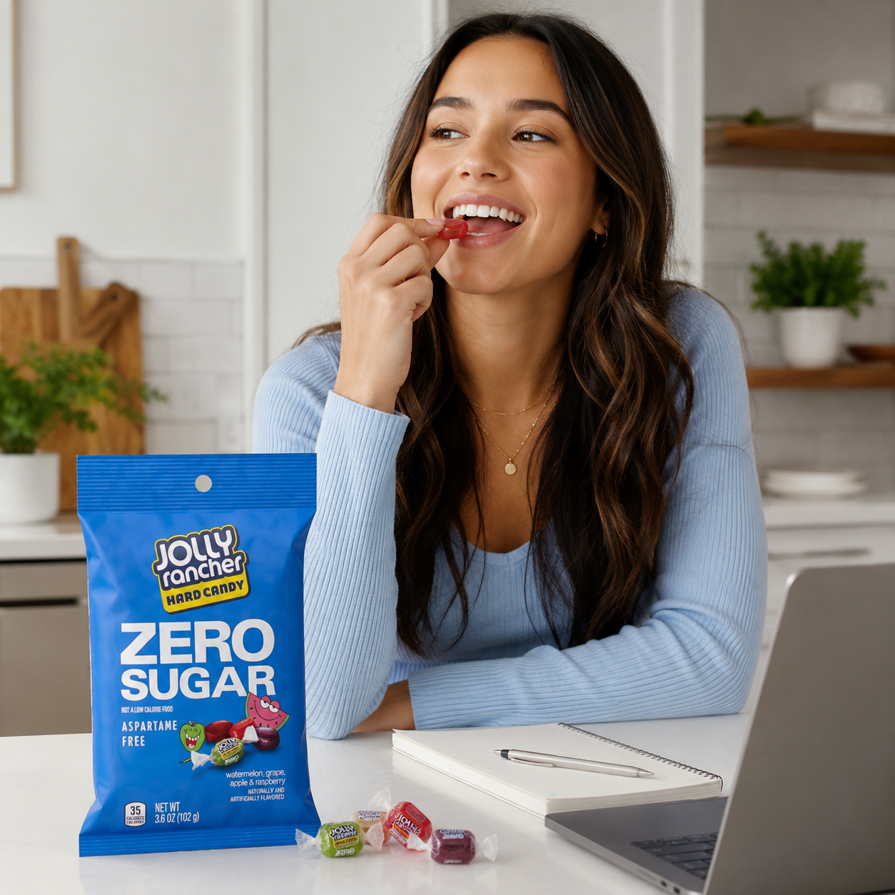 Jolly Rancher Zero Sugar Candy Sugar Free Aspartame Free Fruit Flavors (Pack of 2)