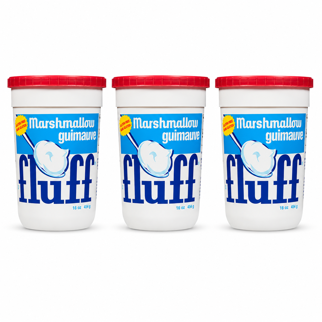 Fluff Marshmallow Spread, Classic Original Flavor, 16oz (Pack of 3)