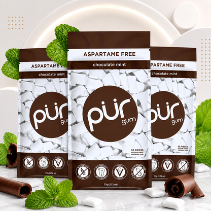 PUR Gum Chocolate Mint Sugar-Free Chewing Gum 2.72 oz