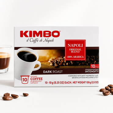 KIMBO Espresso Napoli Dark Roast Keurig K-Cups Blended and Roasted in Italy 0.35 oz