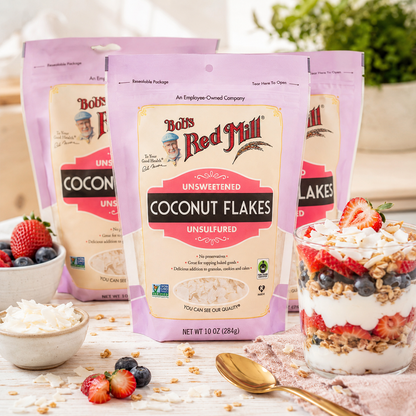 Bob's Red Mill Unsweetened Coconut Flakes Resealable 10 oz