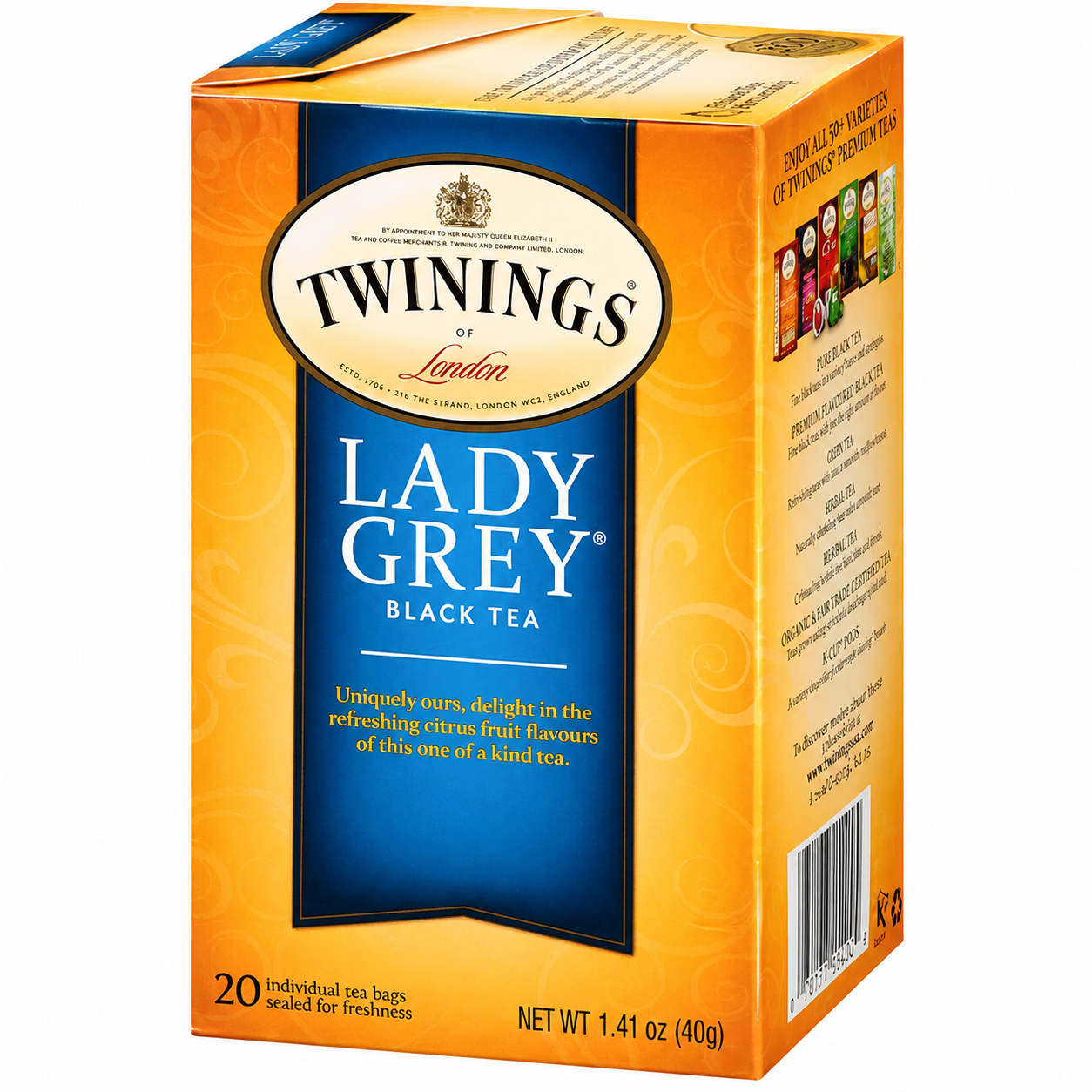 Twinings Lady Grey Black Tea 20 Tea Bags