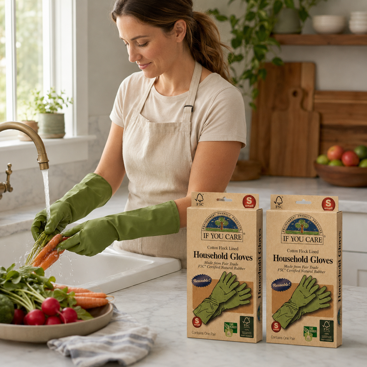 If You Care Fair Trade FSC Household Gloves Small